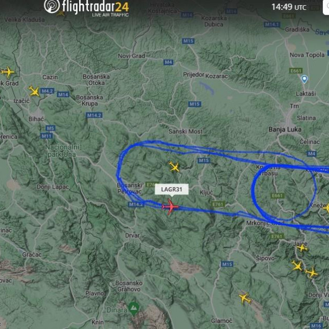 Područje nad kojim kruži KC -135 Stratotanker