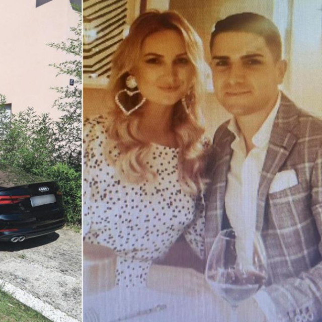 Luka Grga i Adriana Matak; unajmljena kuća u elitnom dijelu Zagreba u kojoj su živjeli; policija je zapečatila ulaz u dvorište u kojem je parkiran Audi A5 S line koji su koristili
