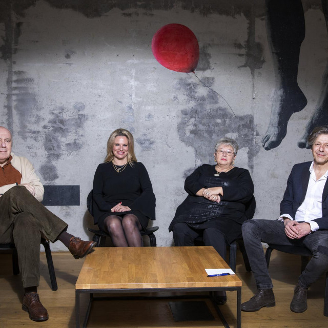 Prof. Žarko Puhovski, politički analitičar, Sunčana Roksandić, profesorica na Pravnom fakultetu u Zagrebu, Višnja Drenški Lasan, odvjetnica i Boris Vlašić, novinar