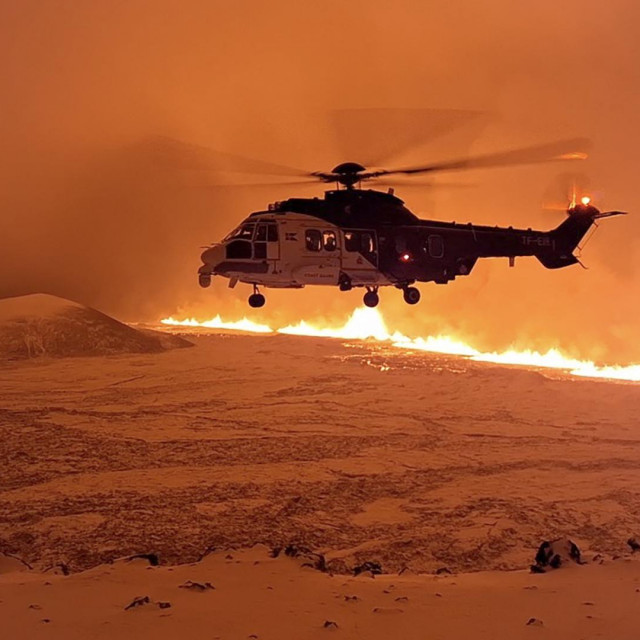 Reykjanes tijekom erupcije 