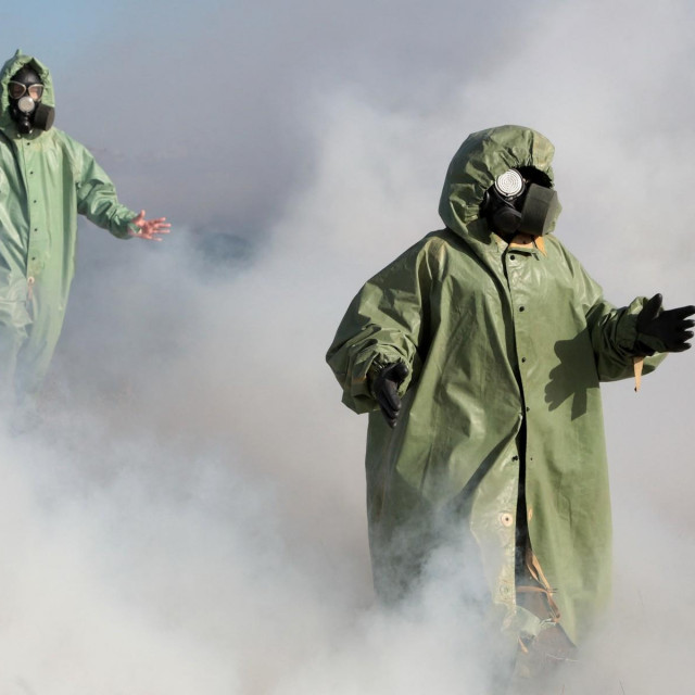 Ilustracija, vojna obuka ruska djece