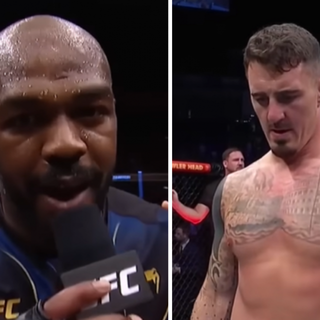 Jon Jones (lijevo) i Tom Aspinall (desno)