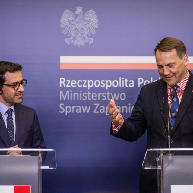 Stephane Sejourne i Radoslaw Sikorski