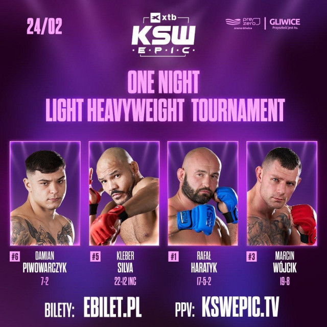 KSW-ov turnir četvorice za upražnjeni naslov poluteške kategorije