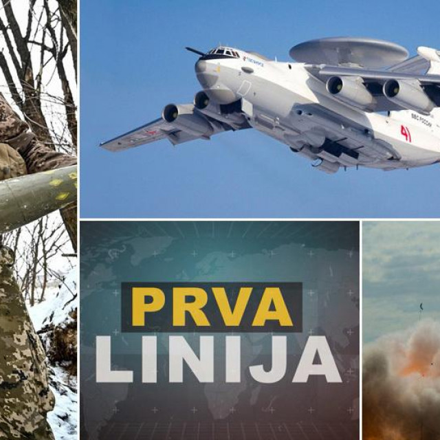 Ukrajinski vojnik na bojištu; Beriev A-50; ispaljivanje projektila iz sustava Patriot