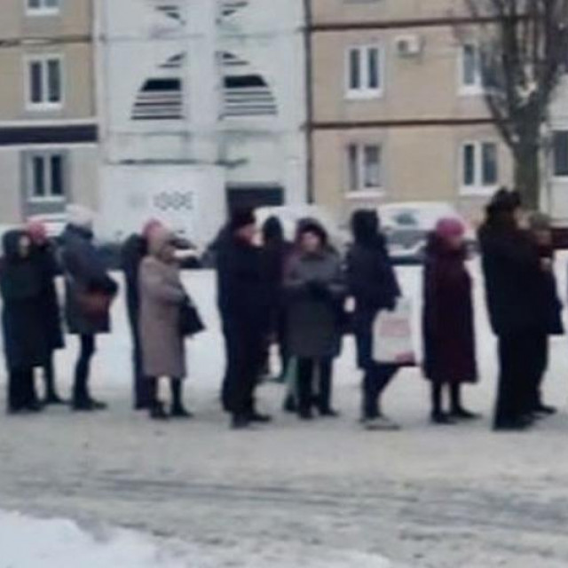 Red za kupovinu jaja u ruskom Belgorodu