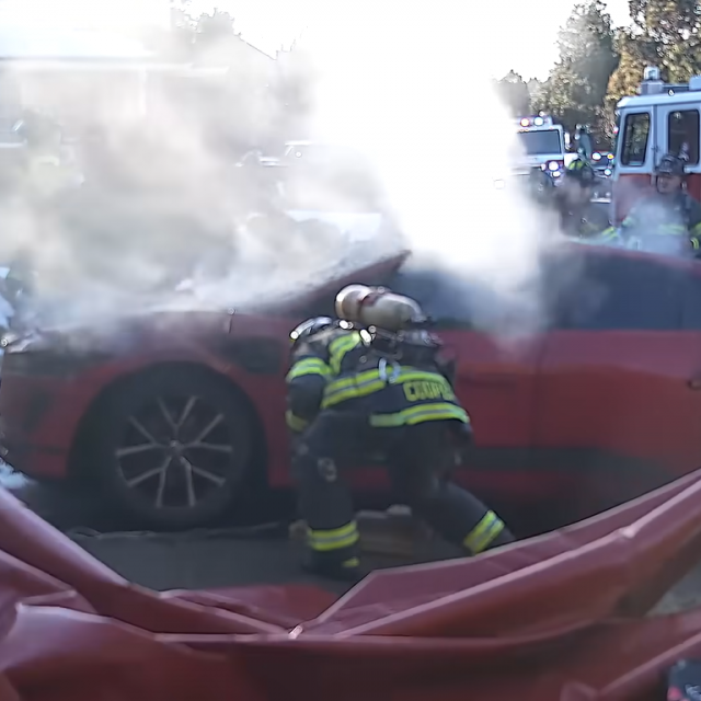 Požar, električni auto