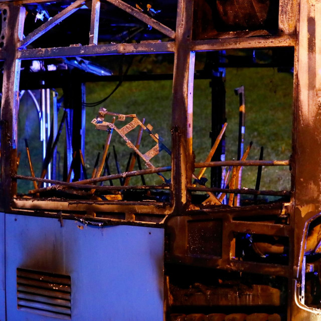 požar autobusa (ilustracija)