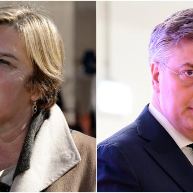 Željka Markić i Andrej Plenković
