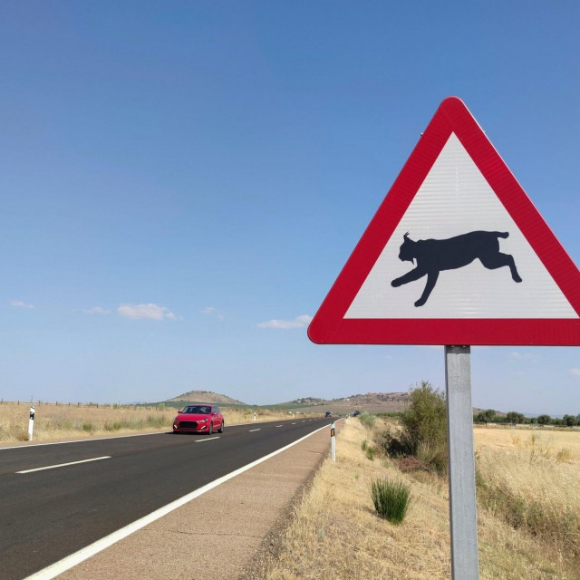 Znak za divlje životinje u Extremaduri
