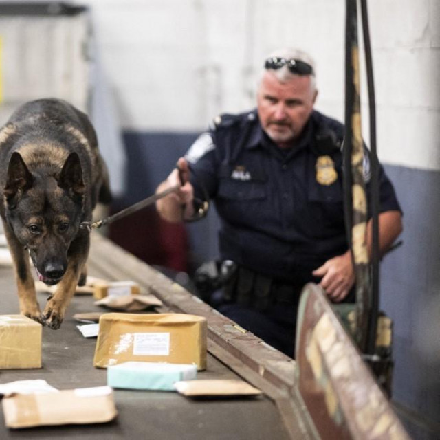 Službenik iz Odjela za carinsku i graničnu zaštitu u zračnoj luci ‘John F. Kennedy‘ u New Yorku (arhivska fotografija)