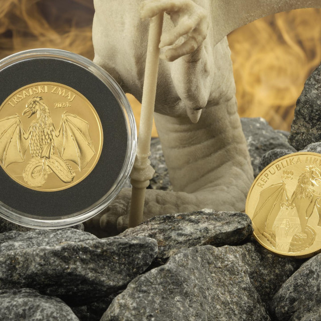 Zlatnik ”Trsatski zmaj” 1 unca