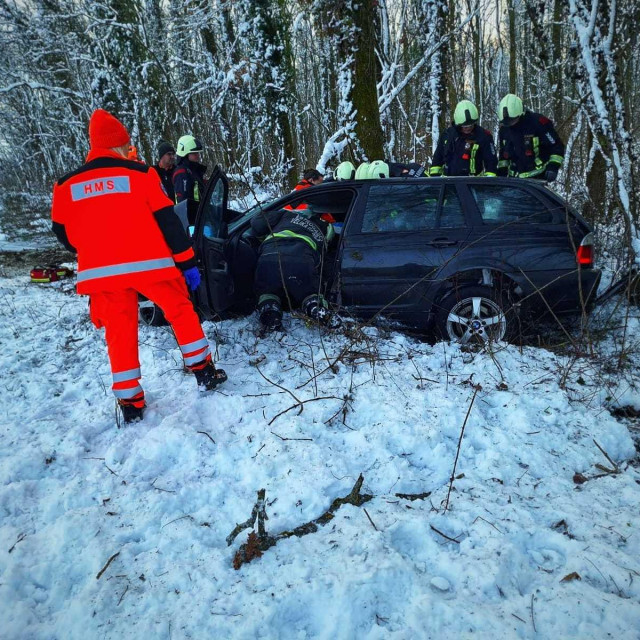 Prometna nesreća na D31 kod Kušanca