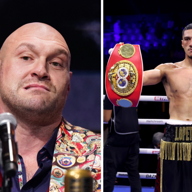 Tyson Fury (lijevo) i Jai Opetaia (desno)