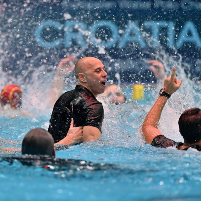 Slavlje trenera David Martin Lozana i španjolskih igrača u Zagrebu