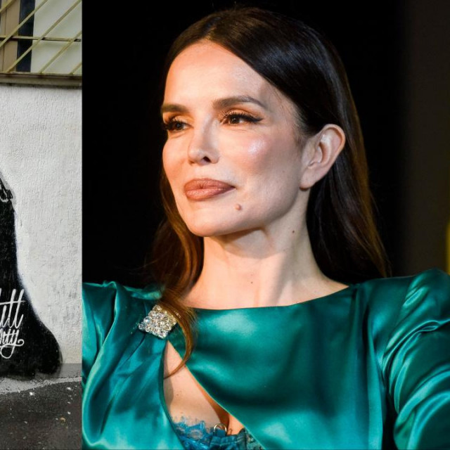 Mural Severine i njezinog sina Aleksandra u Beogradu