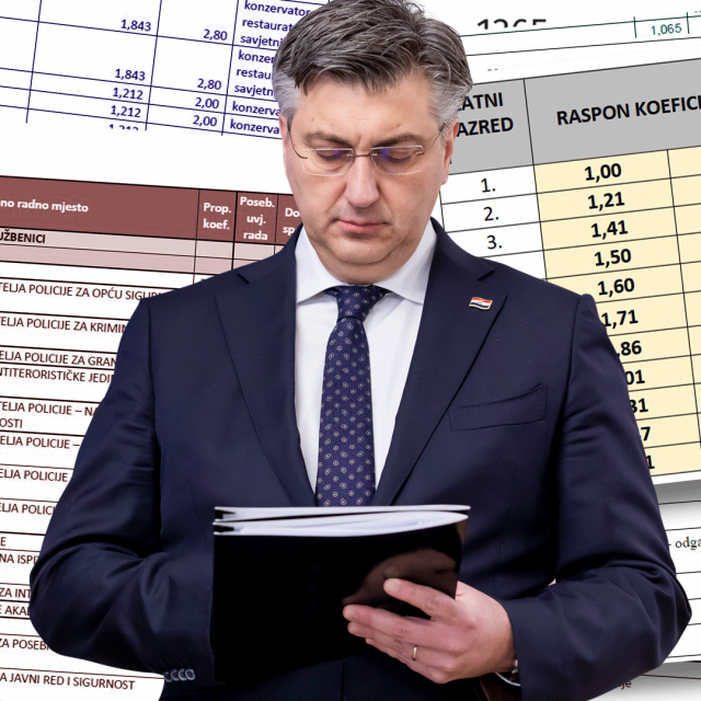 Andrej Plenković i koeficijenti zaposlenih u državnim i javnim službama