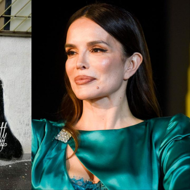 Mural Severine i njezinog sina Aleksandra u Beogradu