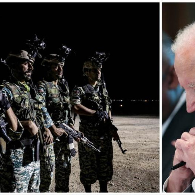 Američki predsjednik Joe Biden je o napadu govorio tijekom boravka u Južnoj Karolini. Na fotografiji; Joe Biden i iranska vojska