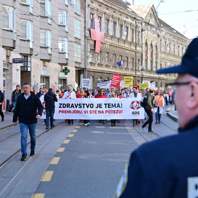 Prosvjed liječnika (Arhiva)