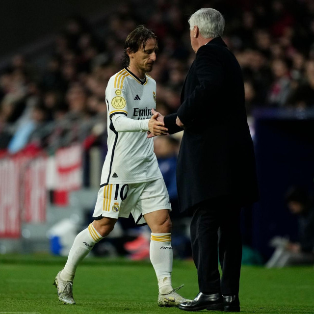 Luka Modrić i Carlo Ancelotti