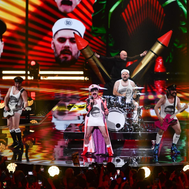 Let 3 tijekom prve polufinalne večeri Eurosonga u Liverpool Areni