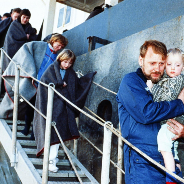 Ljudi koji su se spasili s trajekta Scandanavian Star