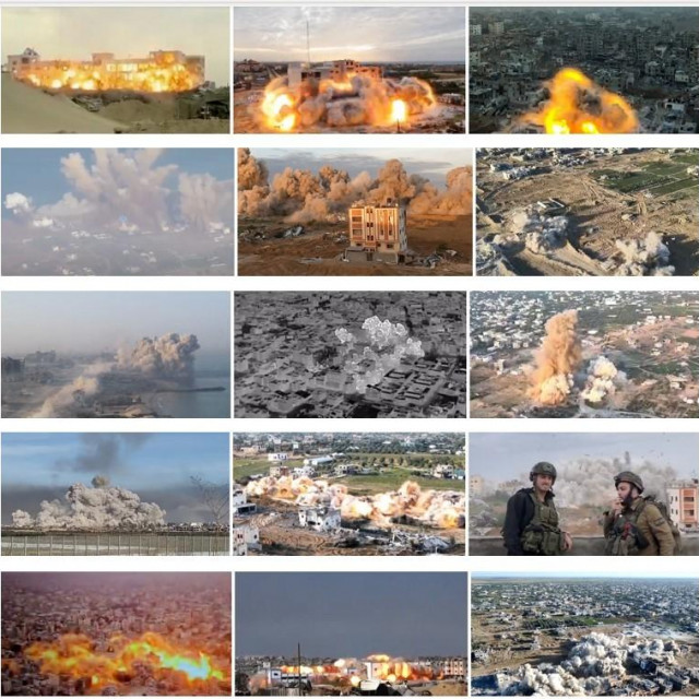 Kontrolirano razaranje u Gazi rekonstruirano je iz cijelog niza izvora - društvene mreže, video zapisi izraelske vojske, satelitske snimke...