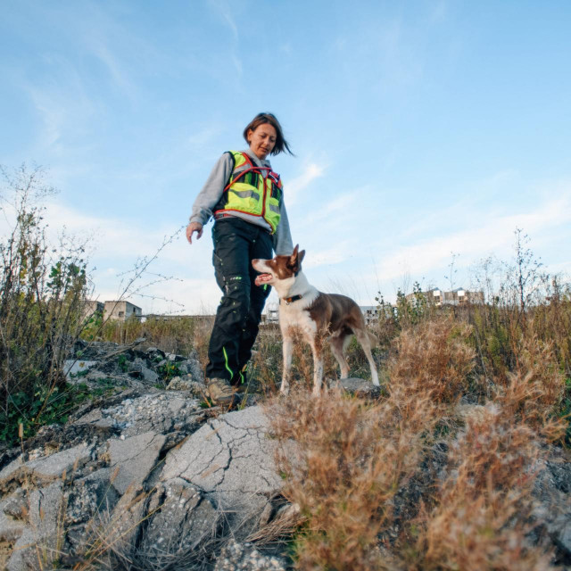 Trenerica Maja Grozdanić i pas Duka