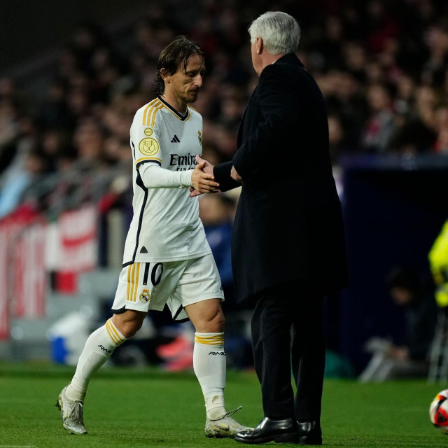 Luka Modrić i Carlo Ancelotti