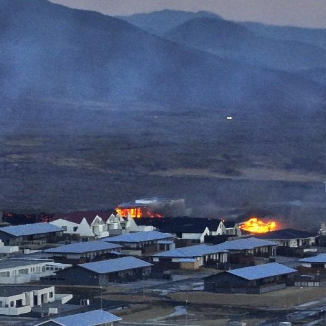 Island vuklan Grindavik