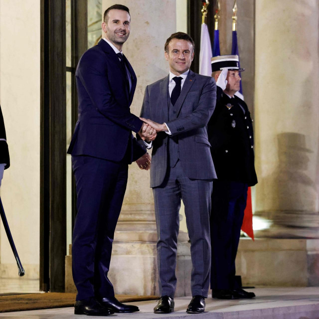 Emmanuel Macron i Milojko Spajić