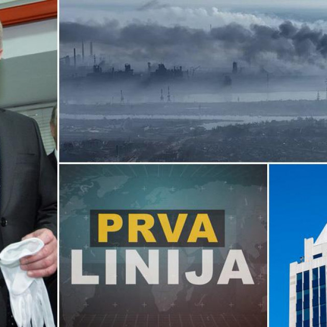 Vladimir Putin; prizor iz Mariupolja; zgrada Eurocleara