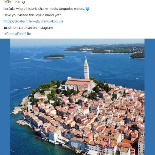 Facebook objava HTZ-a