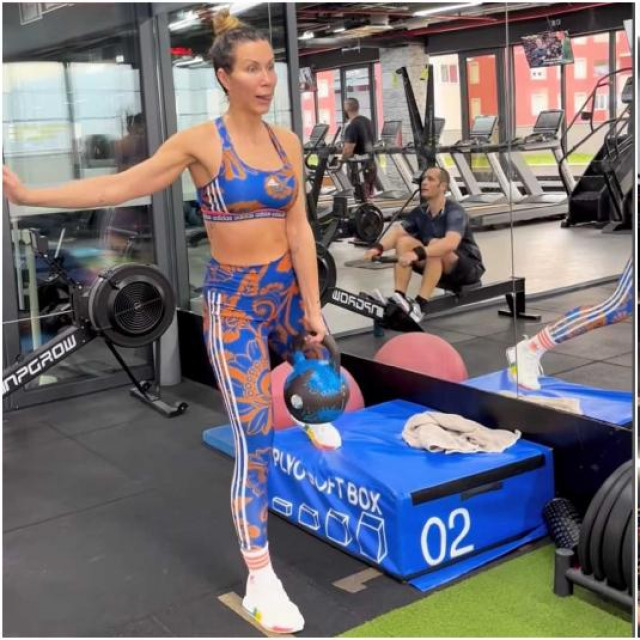 Ana Uglešić u teretani