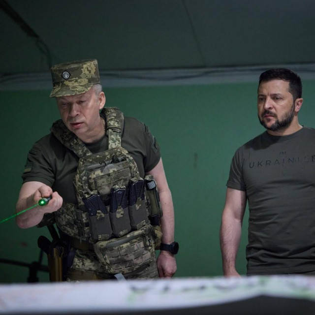 Oleksandr Sirski i ukrajinski predsjednik Volodimir Zelenski