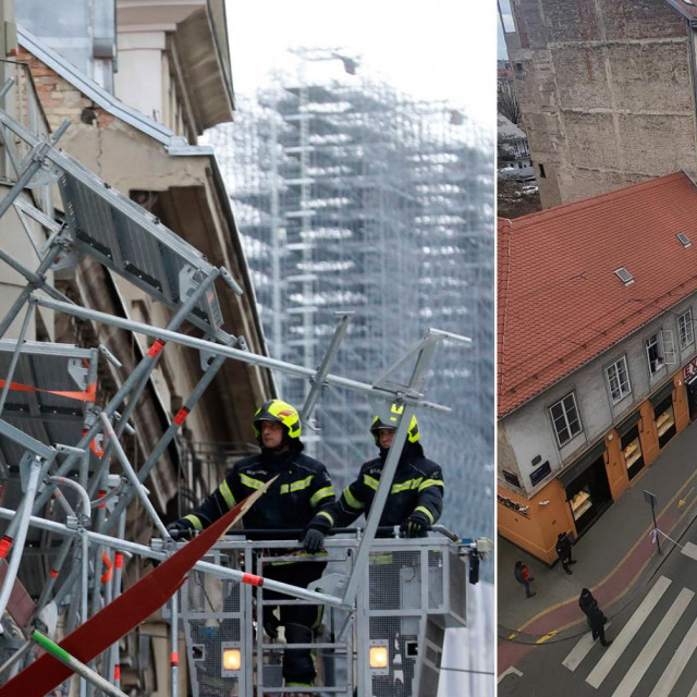 Pala skela u Petrinjskoj