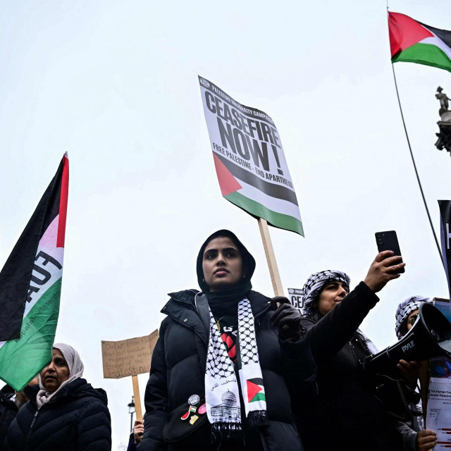 Propalestinski prosvjed u Londonu (arhivska fotografija)