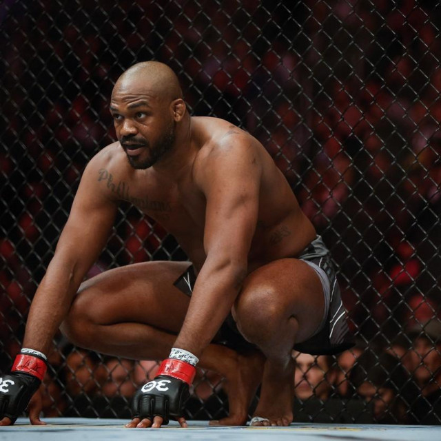 LAS VEGAS, NEVADA - MARCH 04: Jon Jones looks on during the UFC heavyweight championship fight against Ciryl Gane of France during the UFC 285 event at T-Mobile Arena on March 04, 2023 in Las Vegas, Nevada. Chris Graythen,Image: 760437977, License: Rights-managed, Restrictions:, Model Release: no, Credit line: Chris Graythen/Getty images/Profimedia