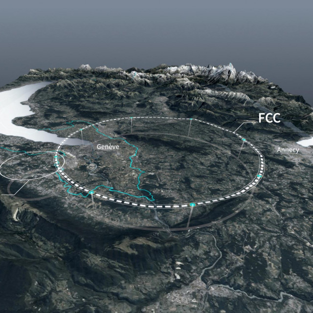 Prikaz opsega novog sudarača čestica koji će biti nasljednik glasovitog akceleratora LHC