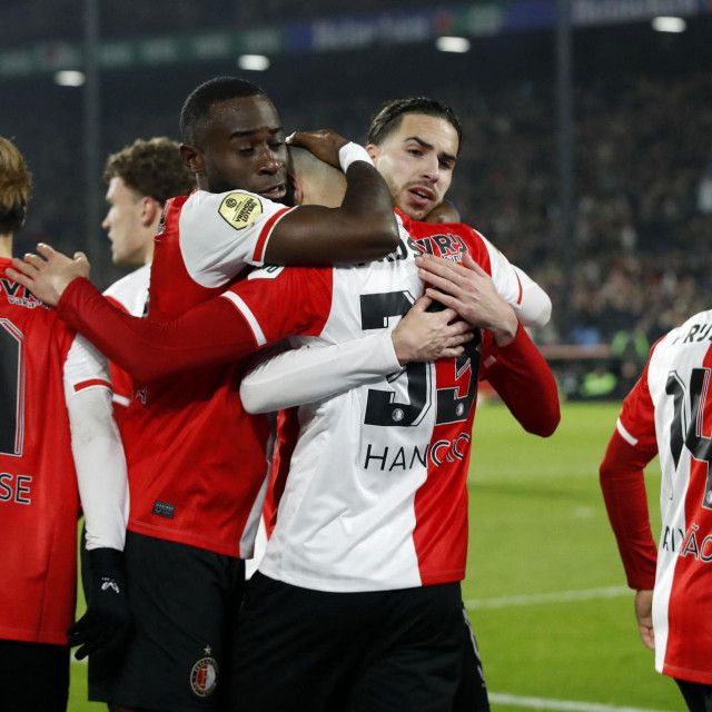 Igrači Feyenoorda slave pogodak 