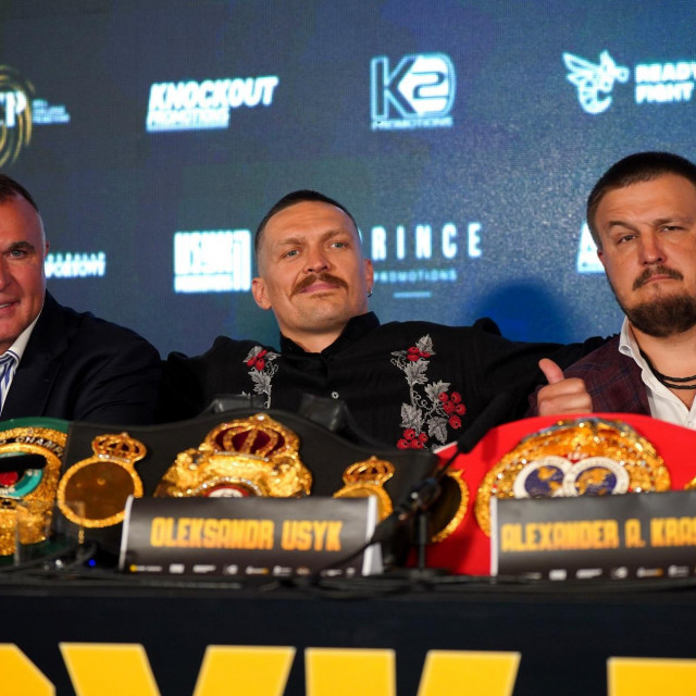 Egis Klimas, Oleksandr Usyk, Alexander Krassyuk