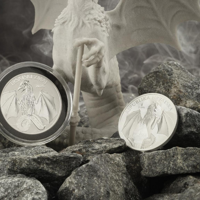 Srebrnjak „Trsatski zmaj“ 1 unca