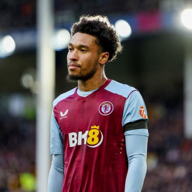 Aston Villa defender Boubacar Kamara during the English championship Premier League football match between Everton and Aston Villa on 14 January 2024 at Goodison Park in Liverpool, England - Photo Simon Davies/ProSportsImages/DPPI (Photo by Simon Davies/ProSportsImages/DPPI via AFP)