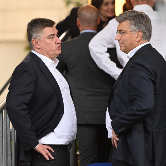 Zoran Milanović, Andrej Plenković (arhiva, kolovoz 2023.)