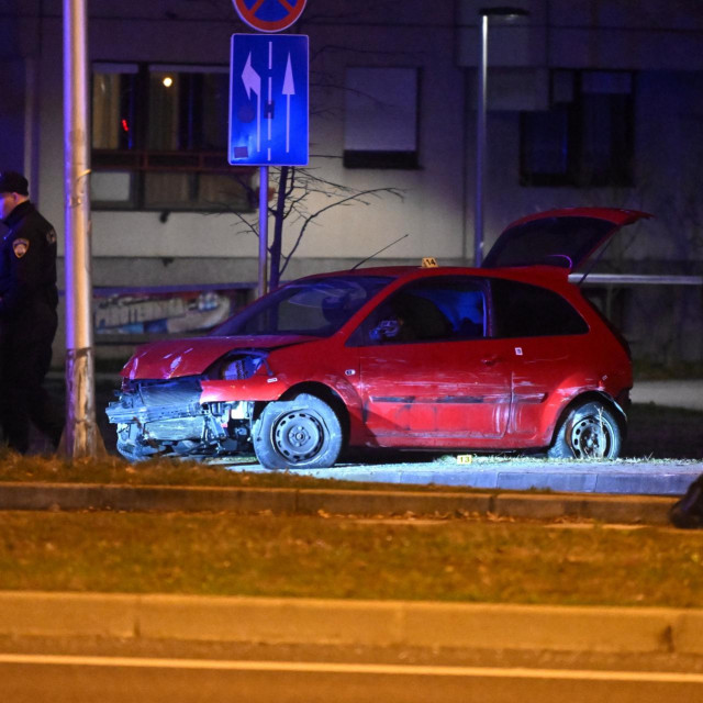 Policijski očevid na kraju potjere