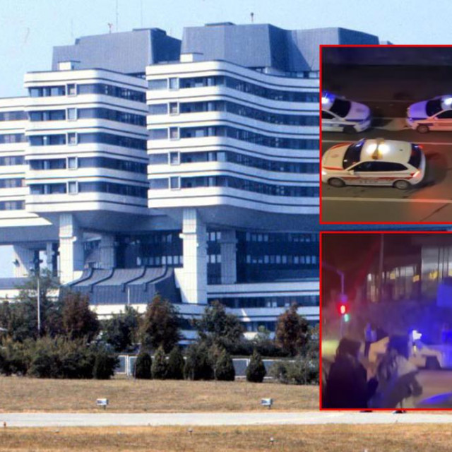 Vojno-medicinska akademija; scene ispred kluba