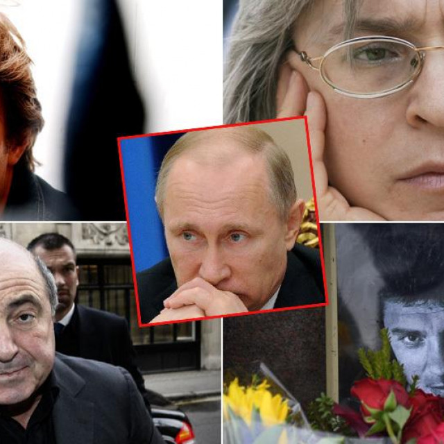 Aleksandar Litvinenko, Ana Politkovskaja, Boris Berezovski, Boris Nemcov, Vladimir Putin