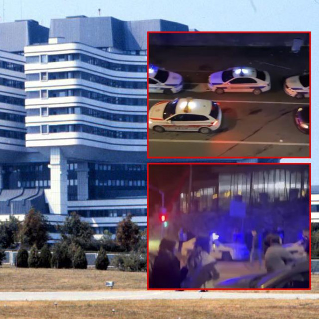 Vojno-medicinska akademija; scene ispred kluba