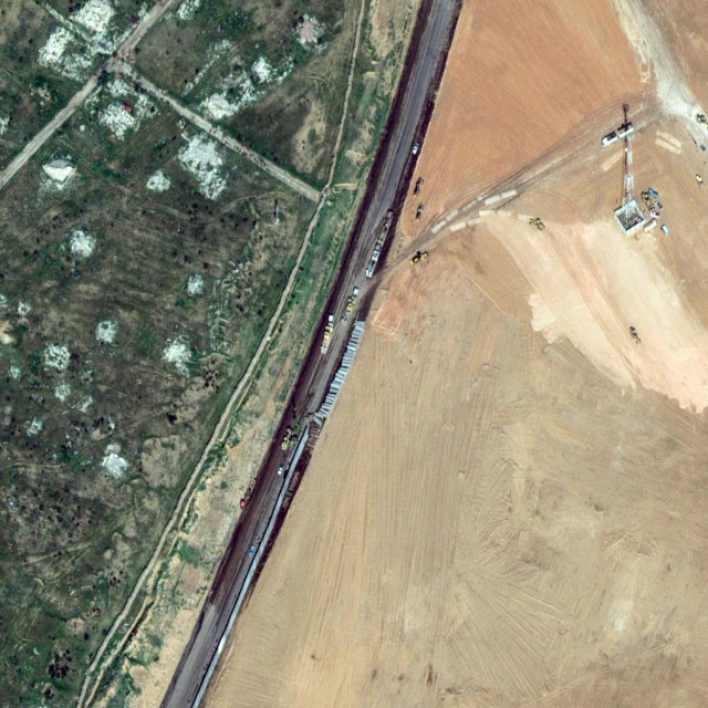 Izgradnja zida u Egiptu kod granice s Palestinom